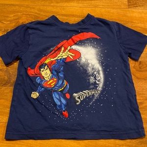 Boy’s XS Superman DC Comics 100% Cotton Navy T-shirt